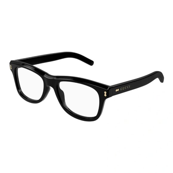 NEW GUCCI EYEGLASSES, BLACK UNISEX RECTANGLE EYEWEAR GUCCI GG1526O 005 - Picture 1 of 3